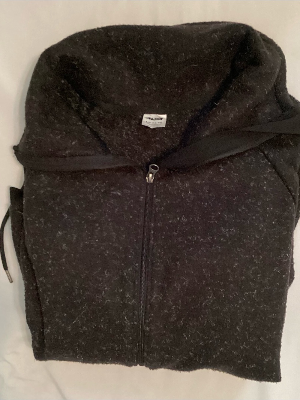 Avia Ladies Black Full Zip Jacket High Neck Coat Size L